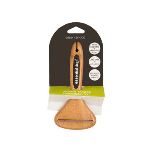 Deshedding Tool Natural Bamboo for Cats & Dogs - Pet Care