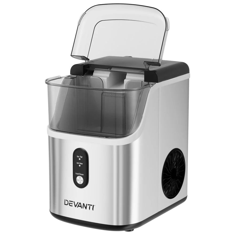 Devanti Ice Maker Machine 15kg Nugget Ice Cube - Appliances