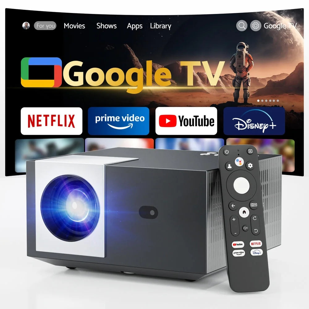 Devanti Video Project 4K 1080P Official Google TV 5G Wifi