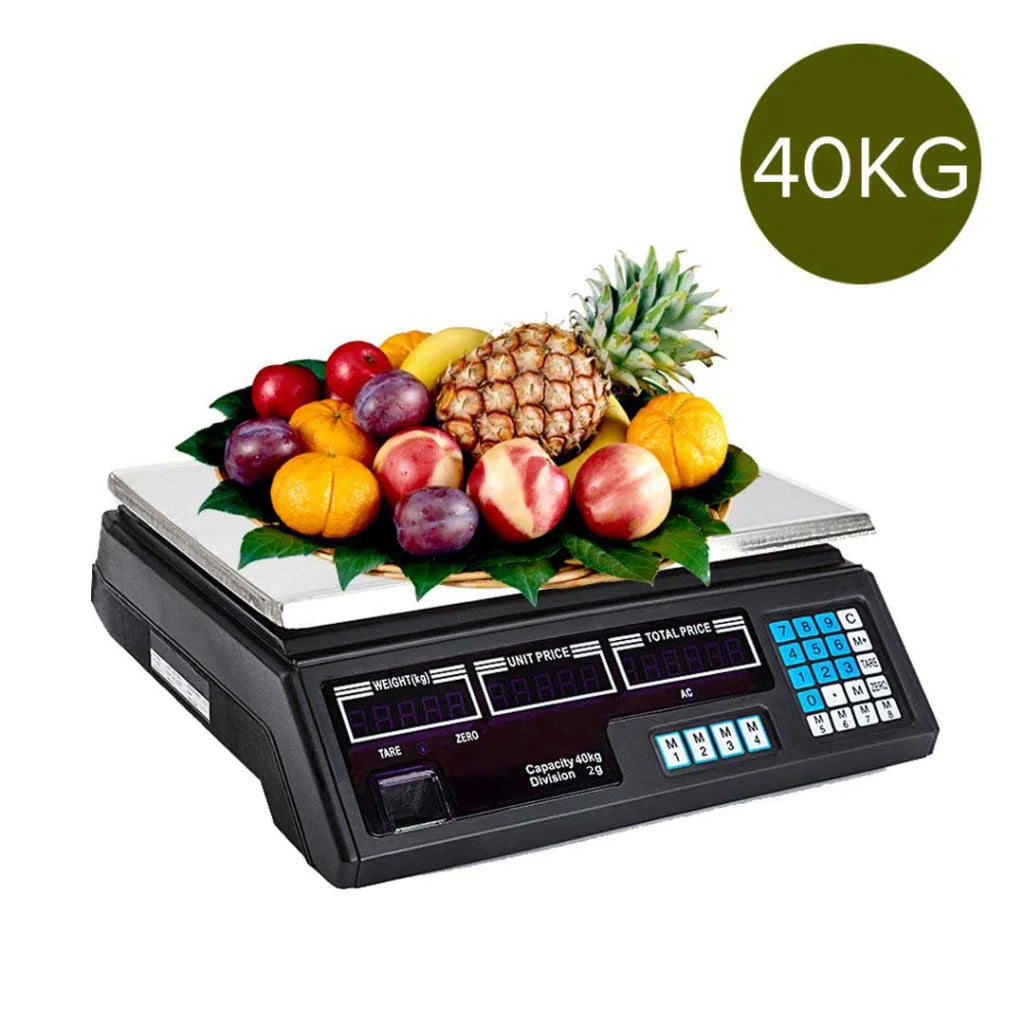 Digital Commercial Kitchen Scales Shop Electronic Weight Scale 40kg/5g - Premium