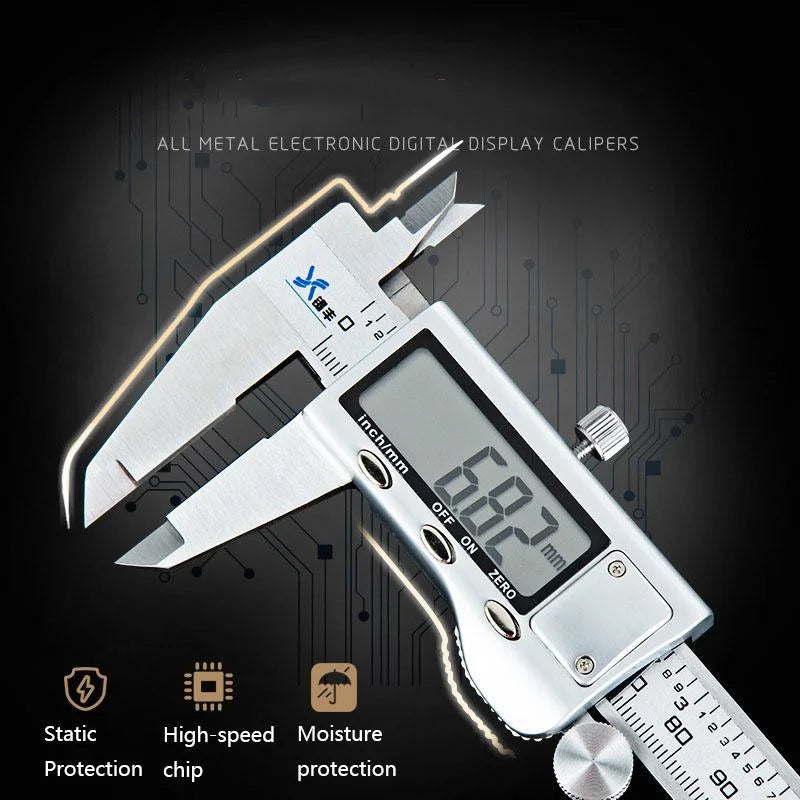 Digital Stainless Steel Vernier Caliper - Lcd Display