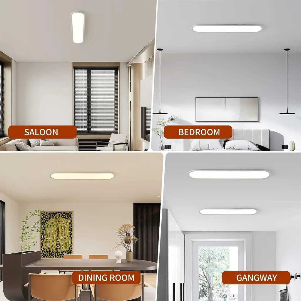 Dimmable LED Ceiling Light - 48W White - Home & Garden