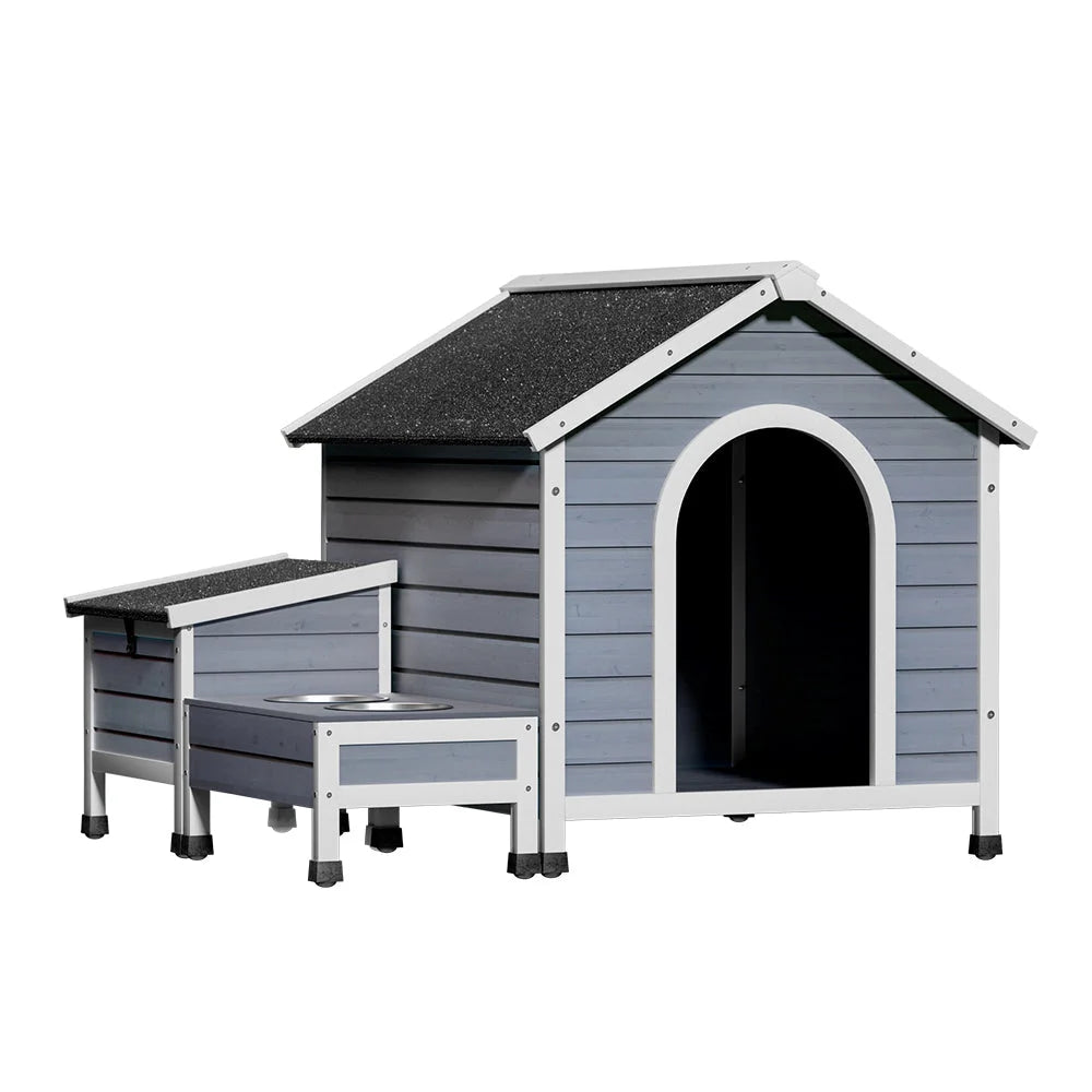 Large wooden dog kennel