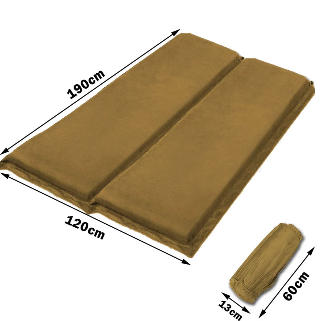 Double Self Inflating Mattress Sleeping Sedue Mat Air Bed