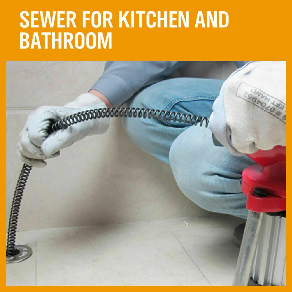 Drain Cleaner 400W Eel Rigid Plumbing Sewerage Pipe Machine