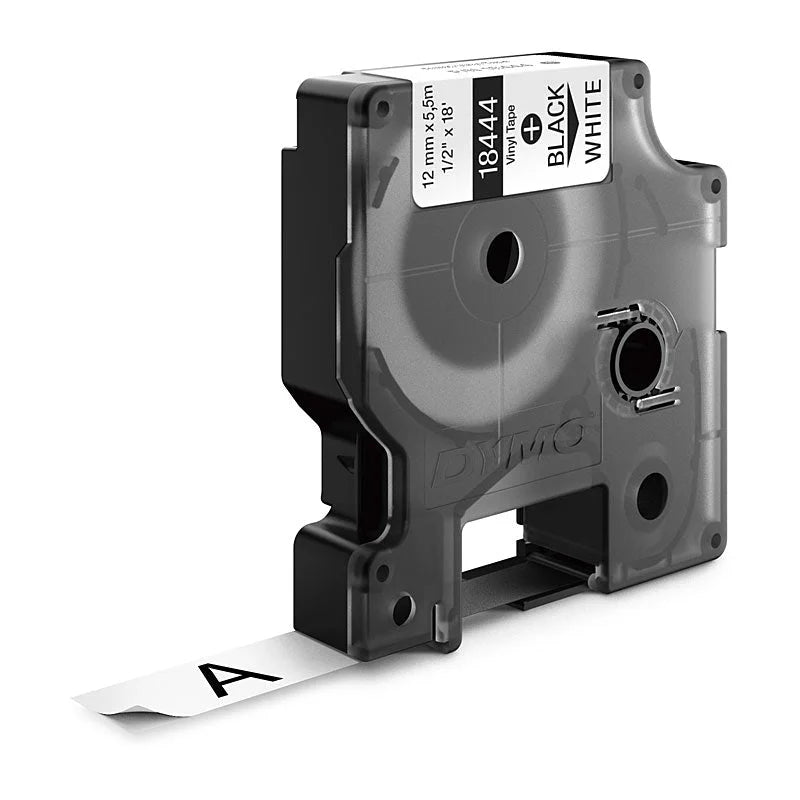 DYMO Black on White Tape 12mm