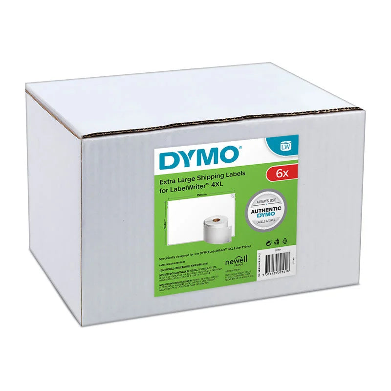 DYMO LW Shipping Label 104mm x 159mm - Pack of 6