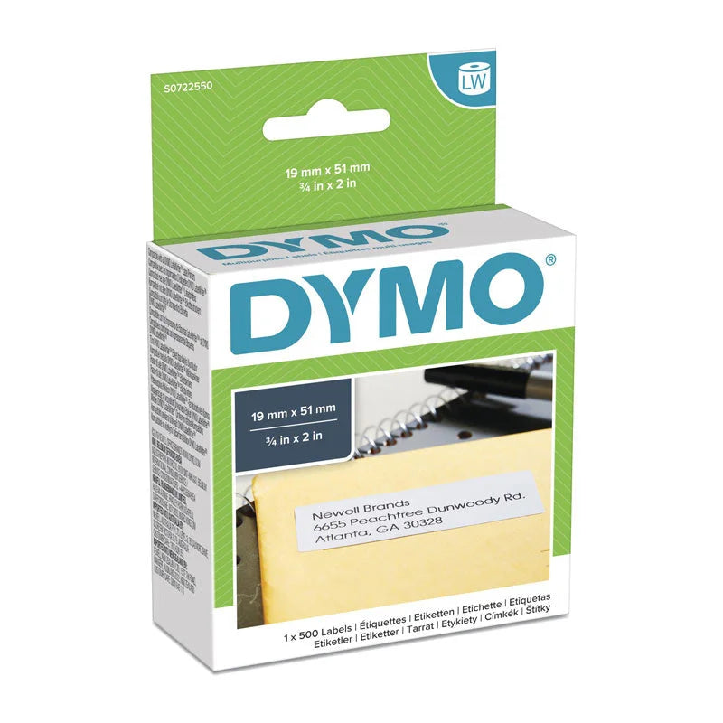 DYMO LW White Labels 19mm x 51mm