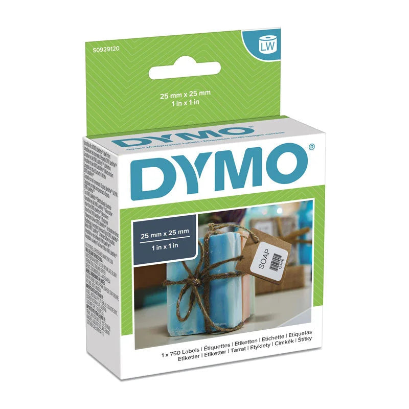 DYMO LW White Labels 25mm x 25mm