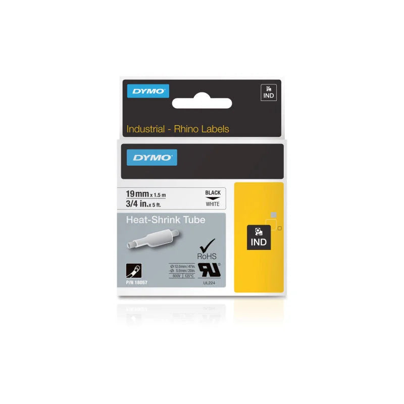 DYMO Rhino Tube Heat Shrink 19mm - White