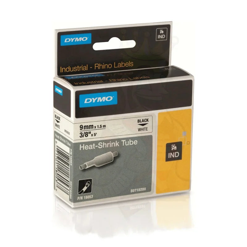 DYMO Rhino Tube Heat Shrink 9mm - White