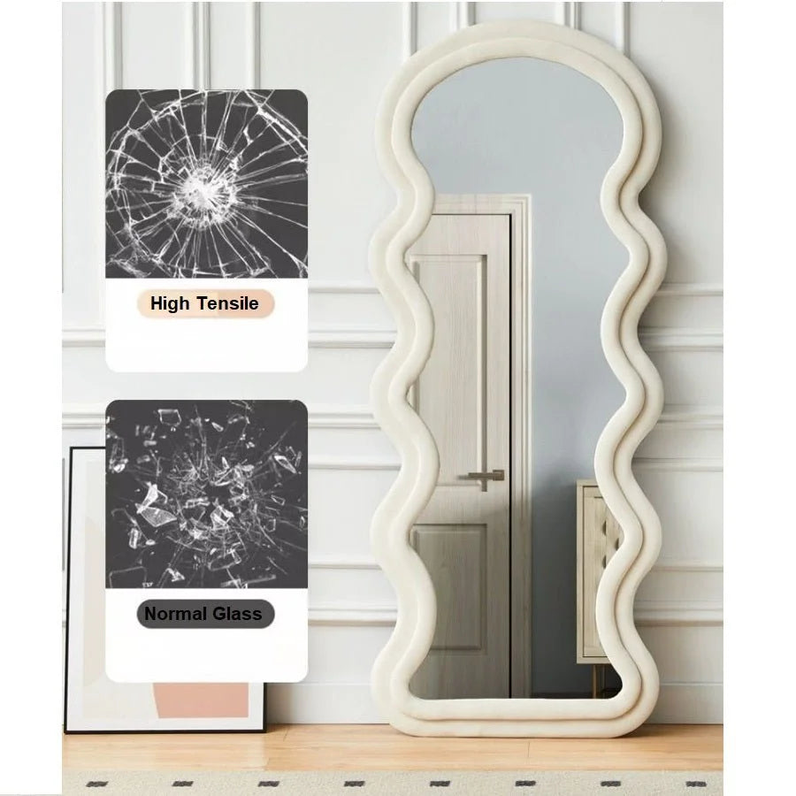 Elegance Curvy Floor Mirror 1.7M Wavy Full-Length Squiggle