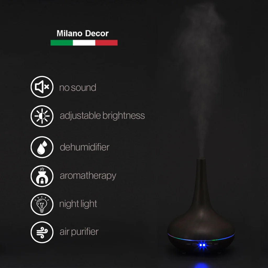 Essential Oil Diffuser Ultrasonic Humidifier Aromatherapy