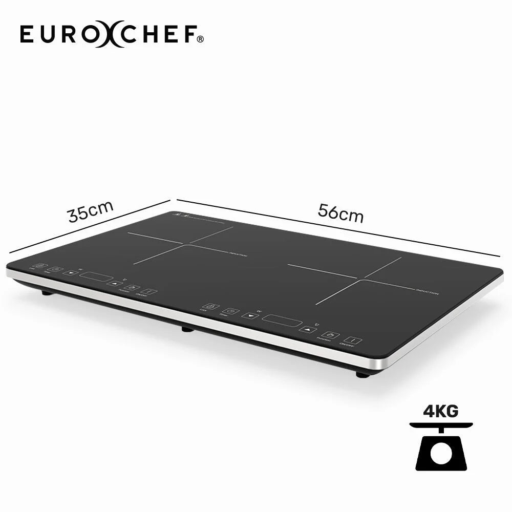 EUROCHEF Double Induction Cooktop 9 Heat Levels Fast