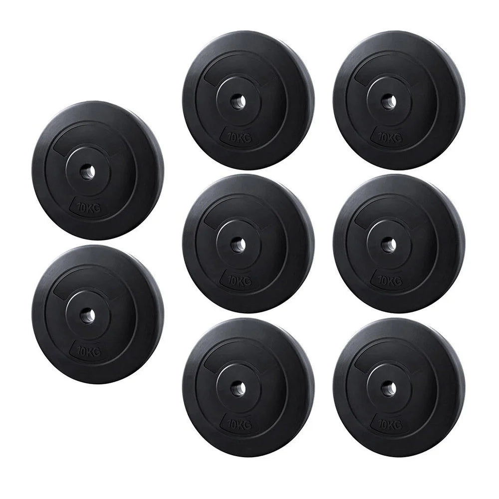 Everfit 80kg Barbell Weight Plates Standard Home Gym Press