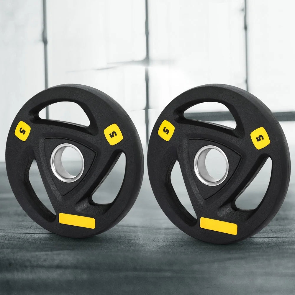 Everfit Weight Plates Olympic 5kgx2 Dumbbells Barbells