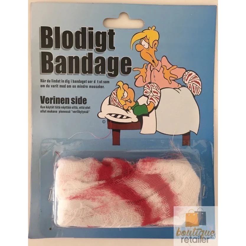 FAKE BLOOD BANDAGE Costume Party Halloween Fancy Dress