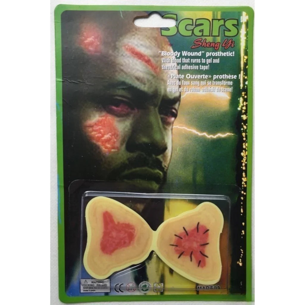 FAKE SCARS Bloody Wound Adhesive Costume Party Creepy