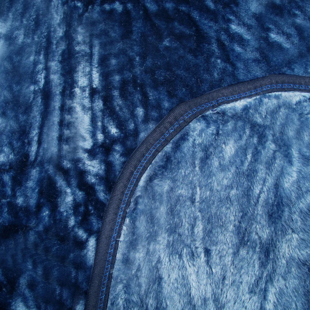 Faux Mink Blanket 375gsm 1 Ply Solid Queen 200x240cm