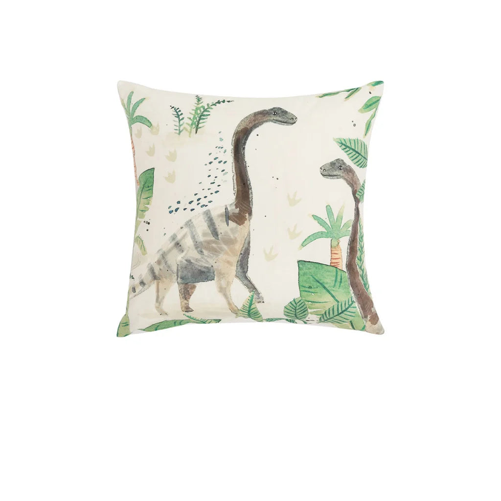 Filled Square Cushion Happy Kids Dino Land - Home & Garden