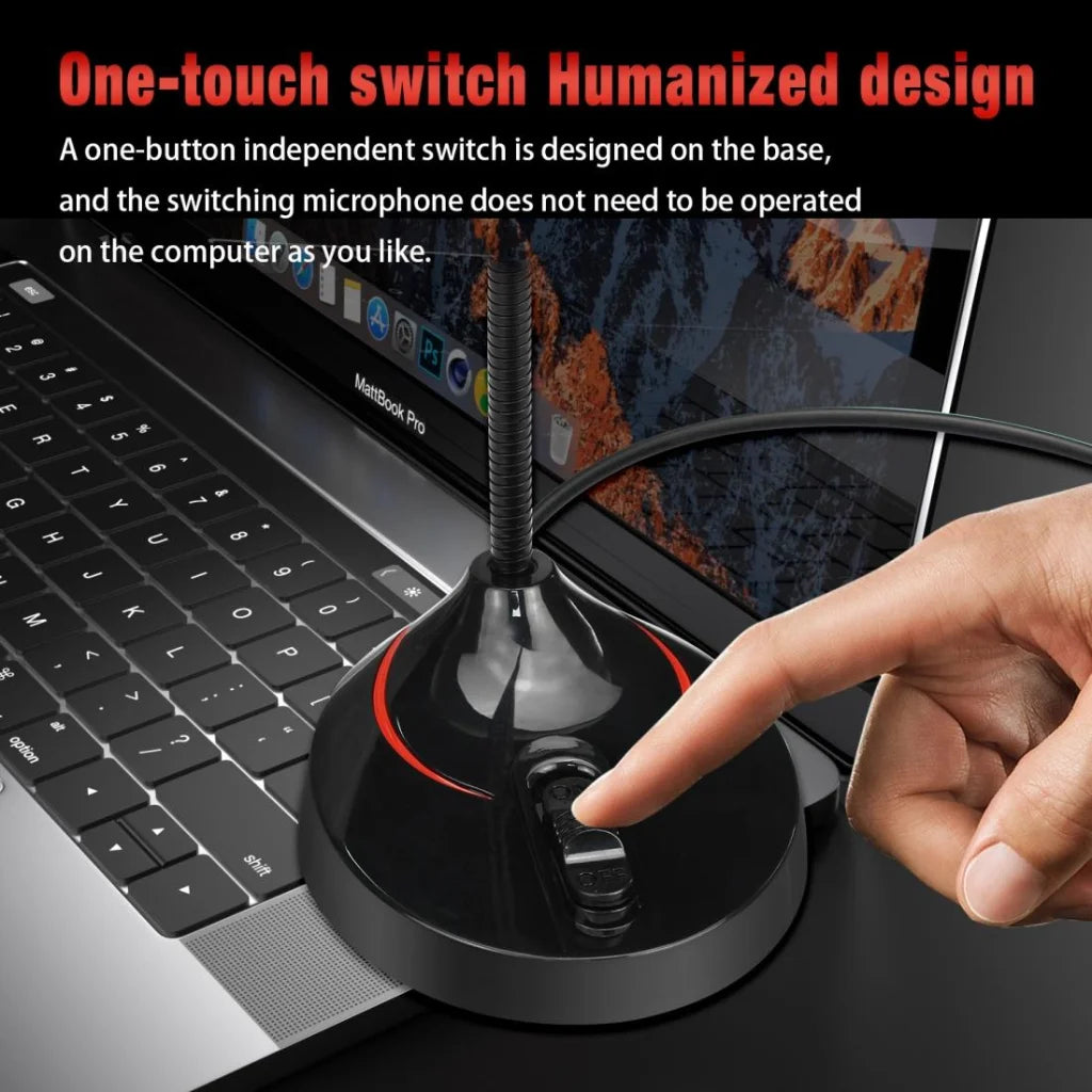 Flexible Usb Computer Microphone - 360 Degree Bendable