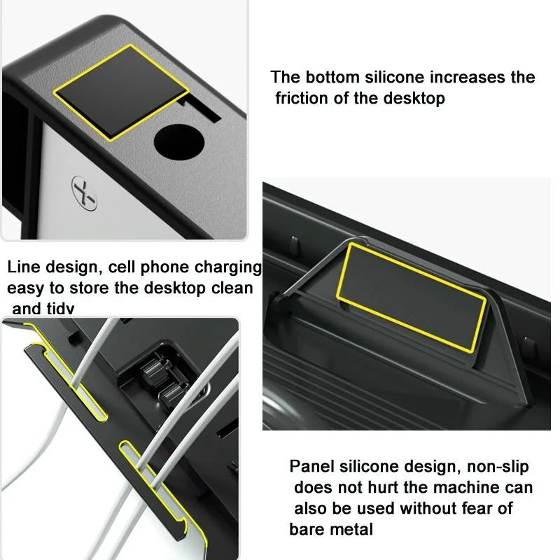Foldable Aluminum Laptop Stand - Double Layer Heightening