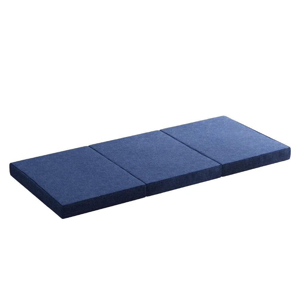 Foldable Mattress Bedding Foam Single blue 994