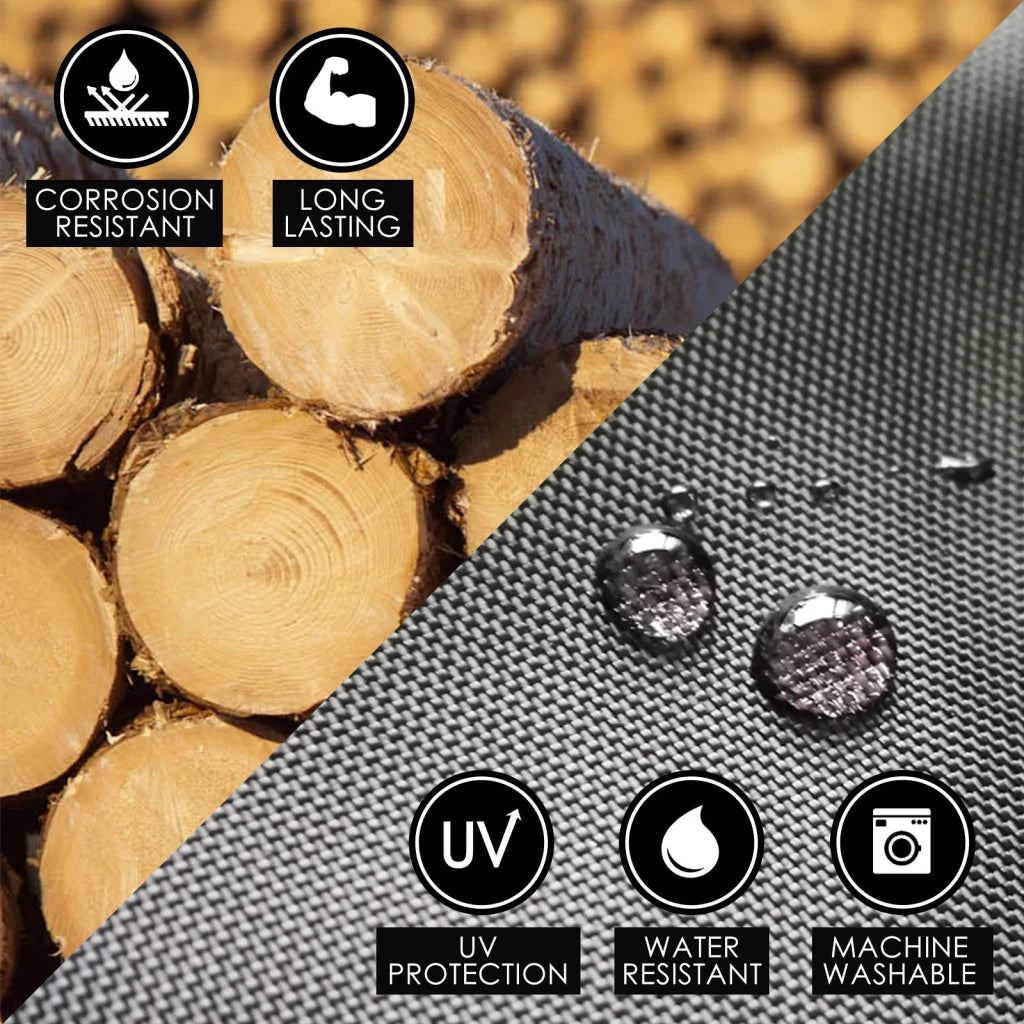 Folding Tall Chair Movie Director DARK HUMOR 75cm - Black