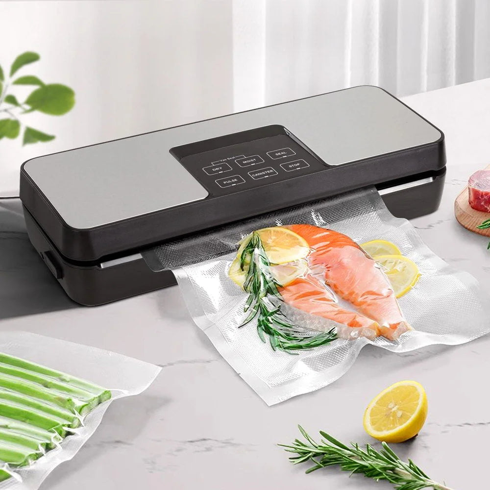 Food Vacuum Sealer Machine Fresh Storage Auto Seal Slide