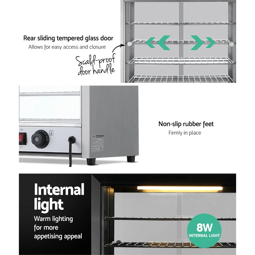 Food Warmer Commercial Pie Hot Display Showcase Cabinet