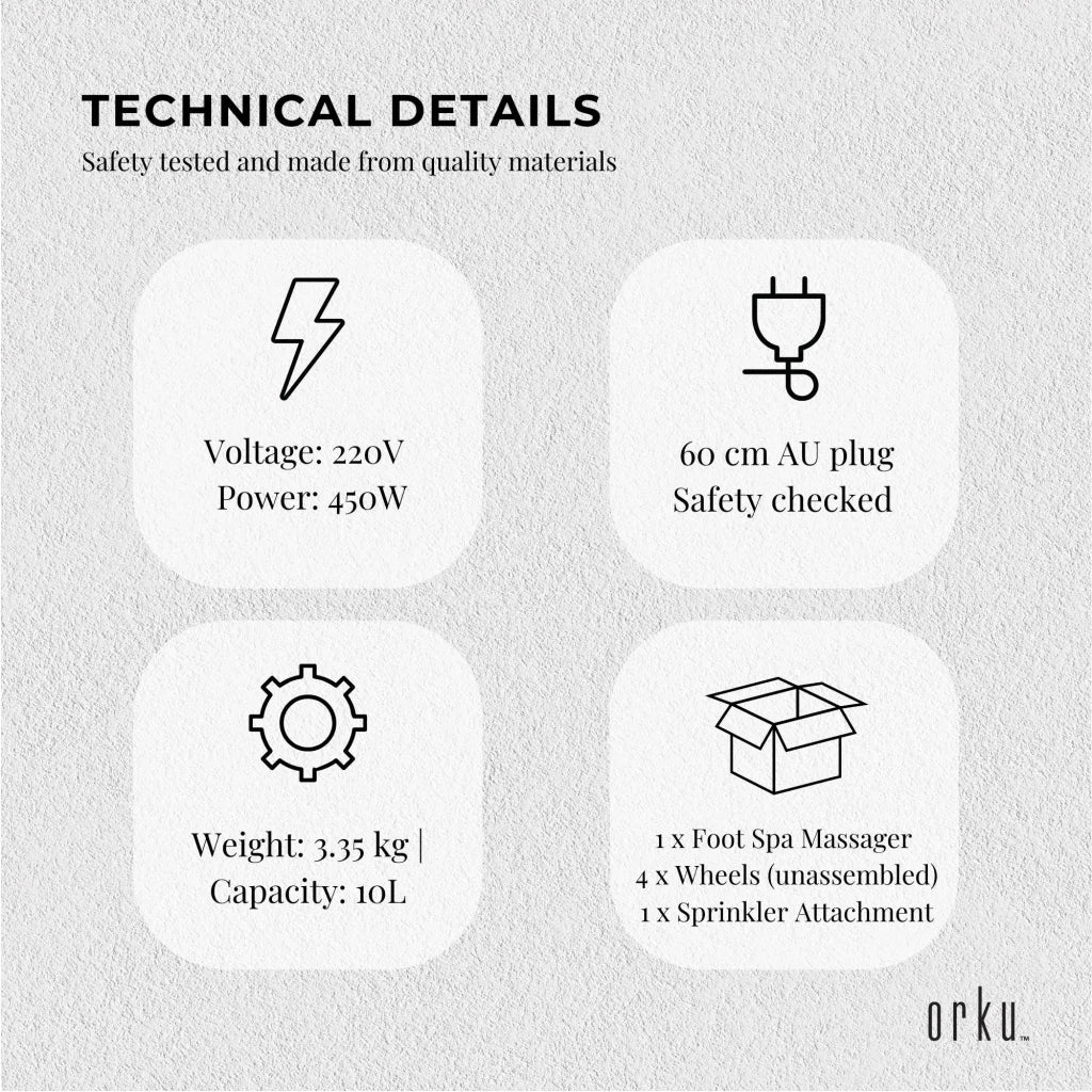 Foot Spa Automatic Water Heating Massager - Electric