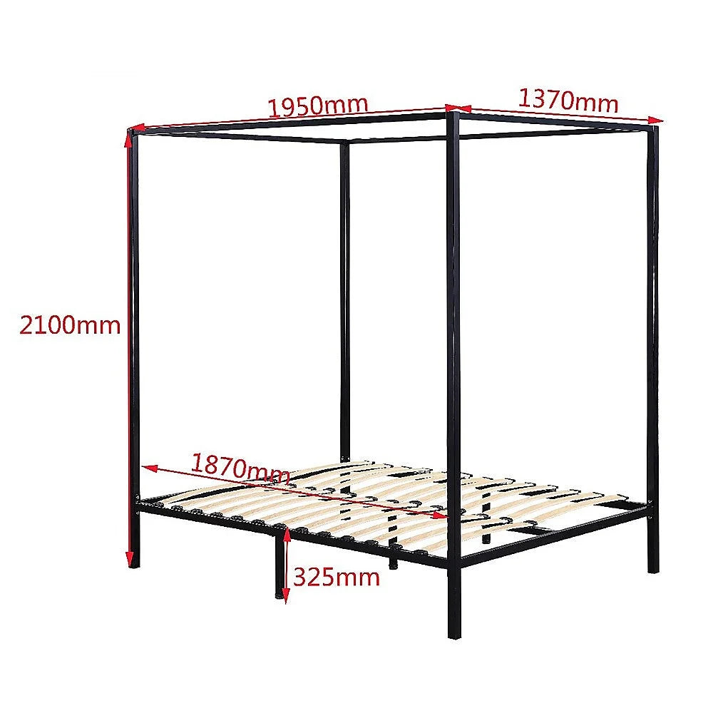 Four Poster Bed Frame Double - Bedroom