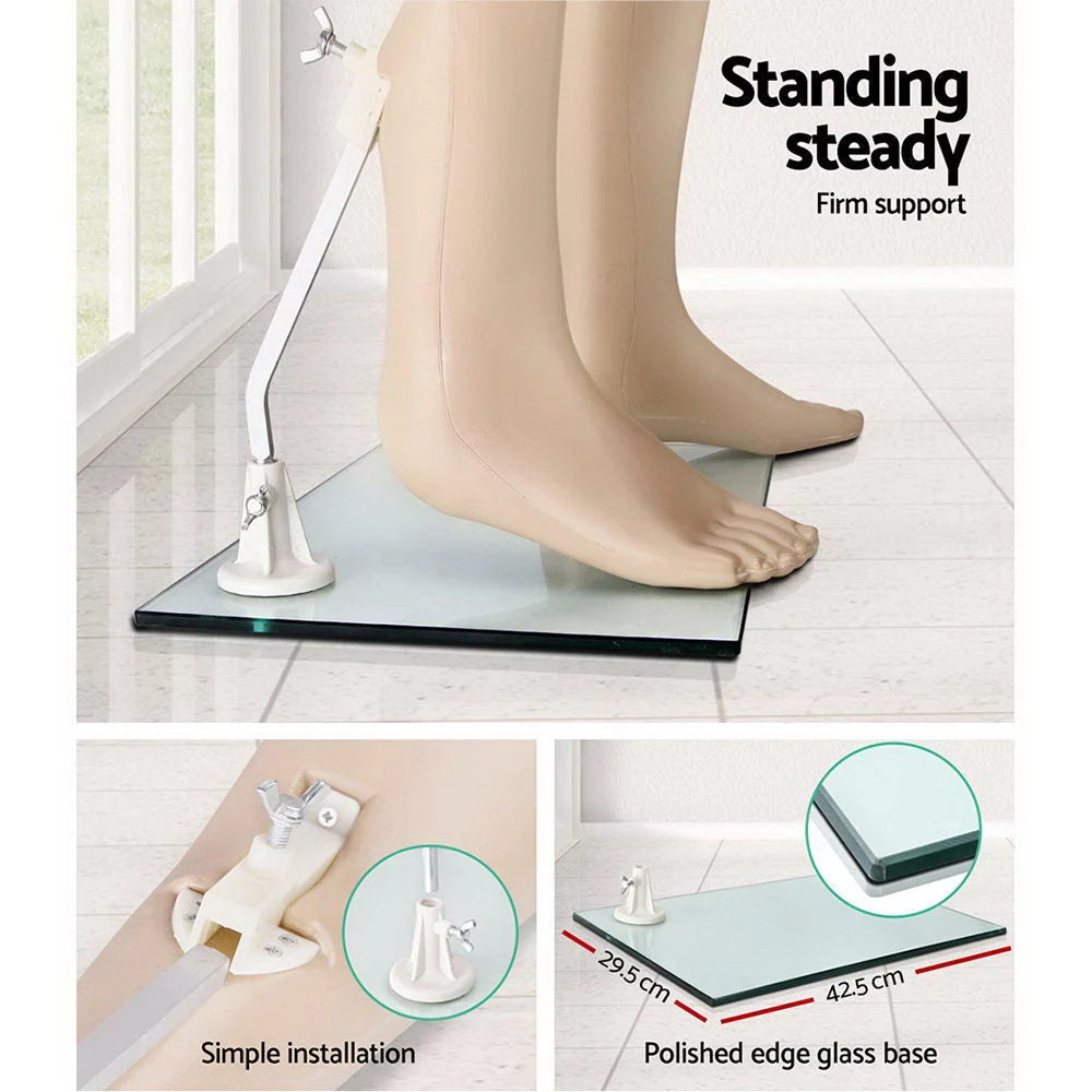 Full Body Male Mannequin 186cm Tall - Skin Coloured