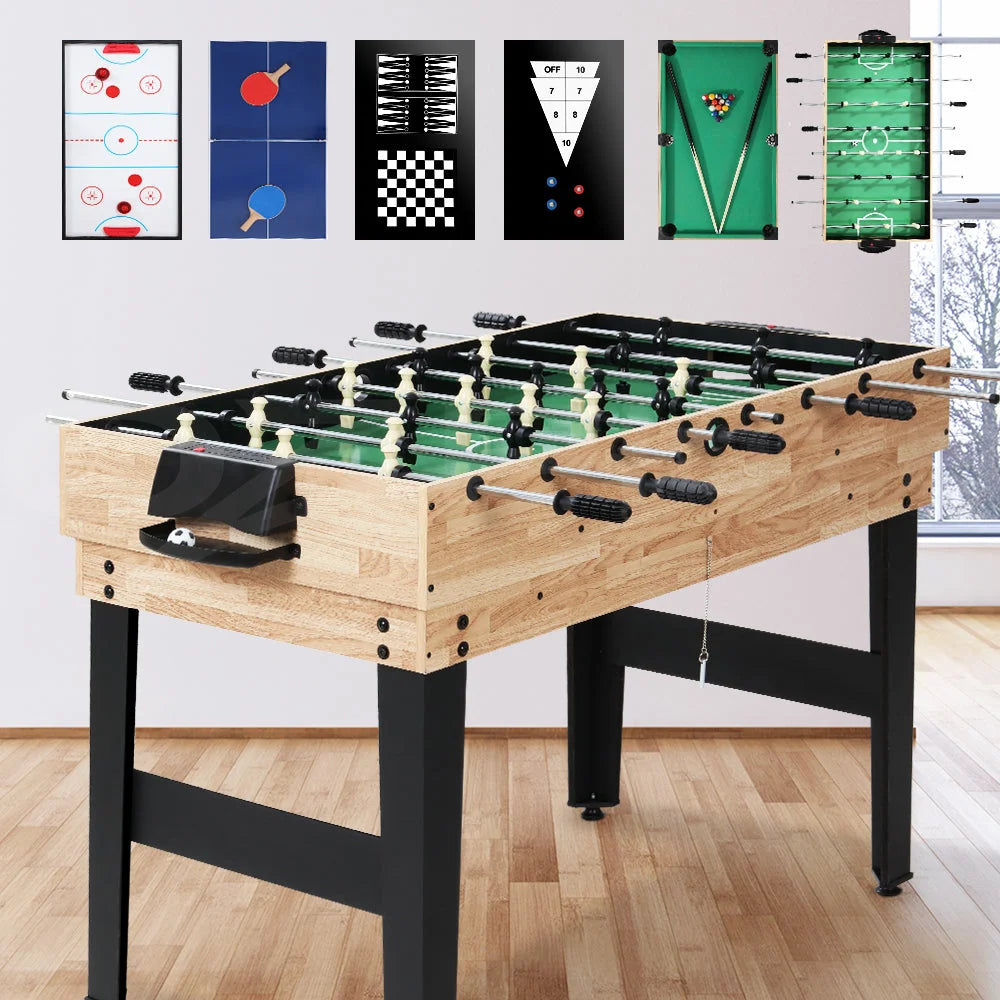 Games Table 10-in-1 Soccer Foosball Pool Table Tennis Air