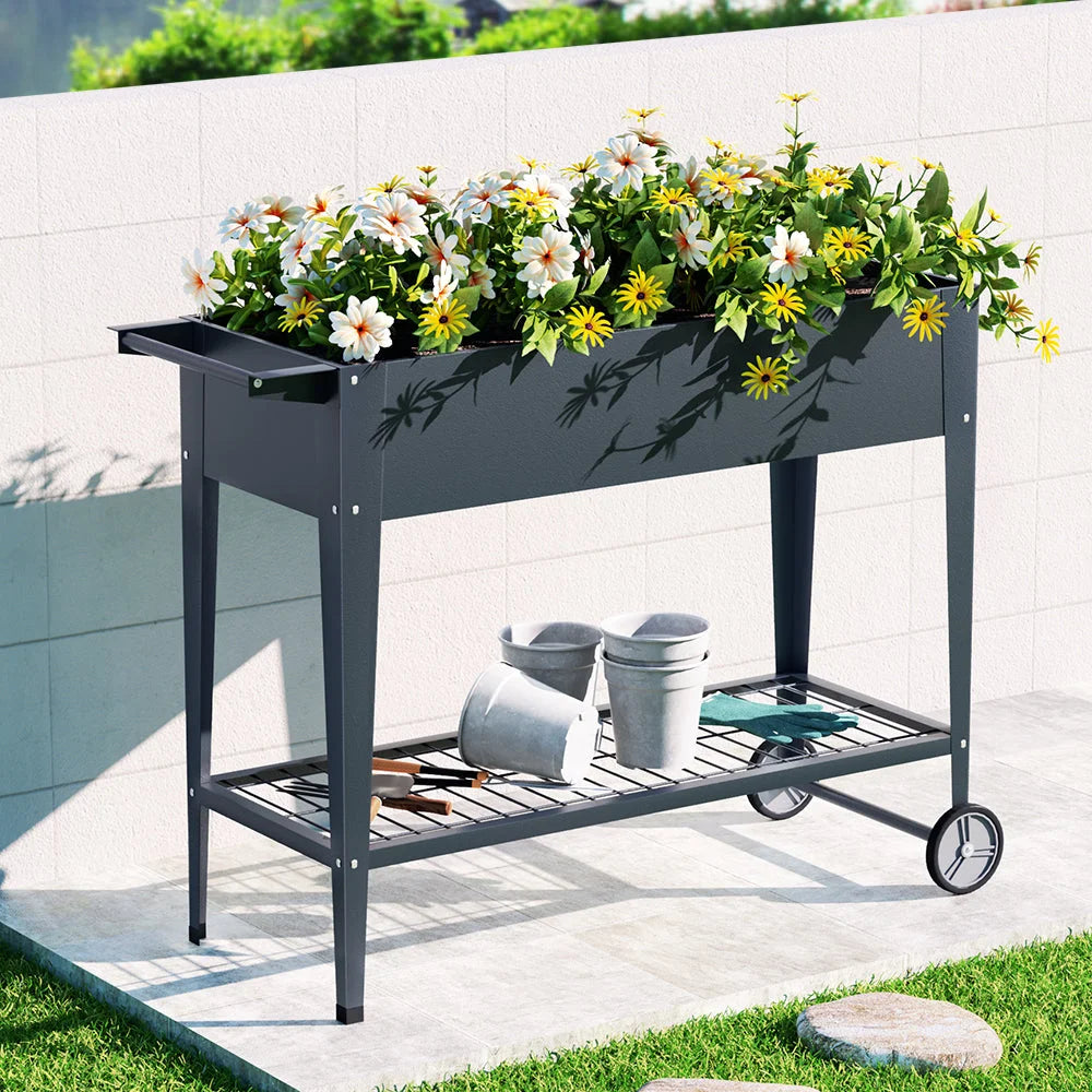 Bed Elevated Planter Box Raised Container 100x40x80cm herb 855