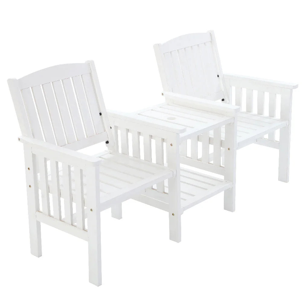 Garden Bench Chair Table Loveseat Wooden Outdoor Furniture