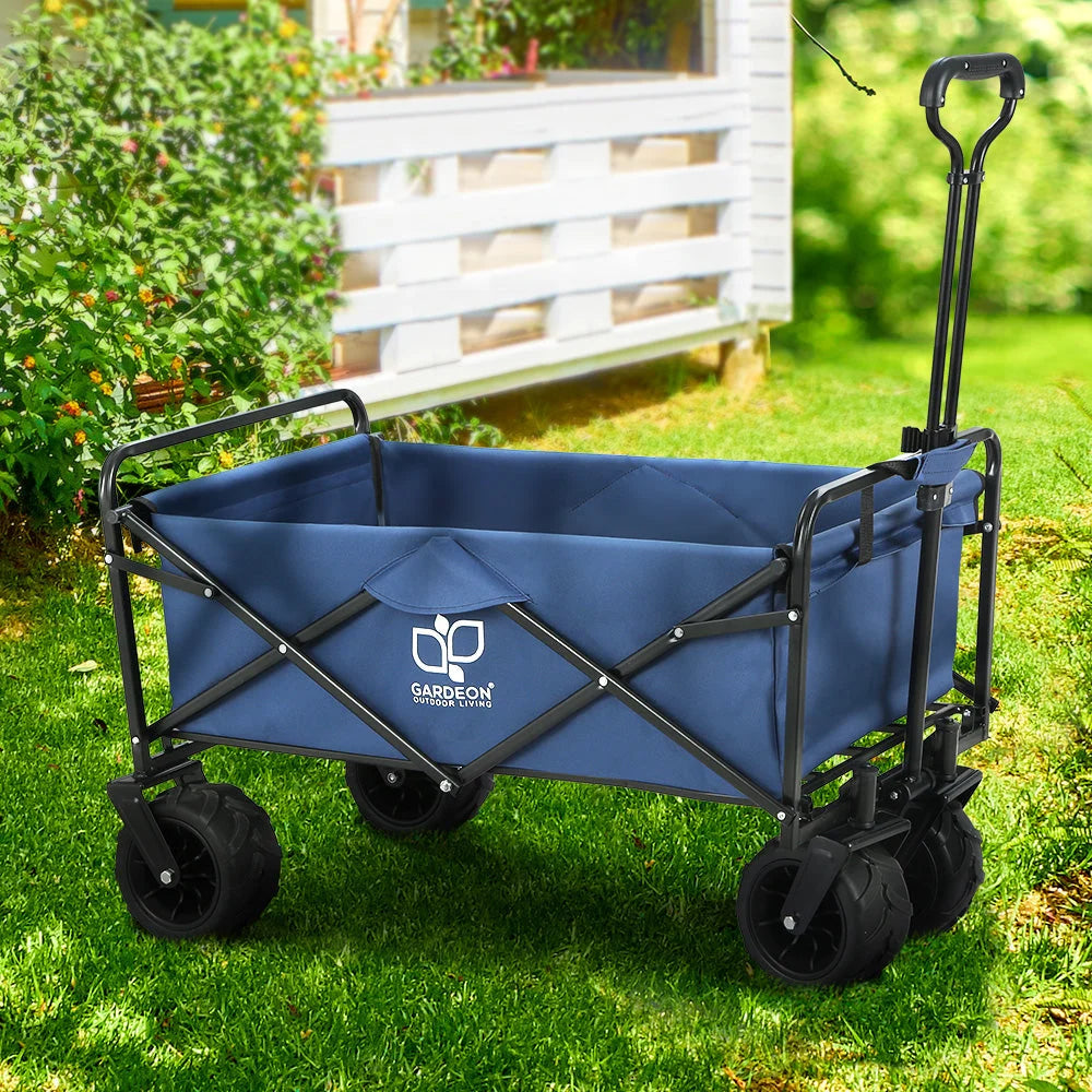 Garden Cart Folding 120kg Trolley Camping Wagon Barrow