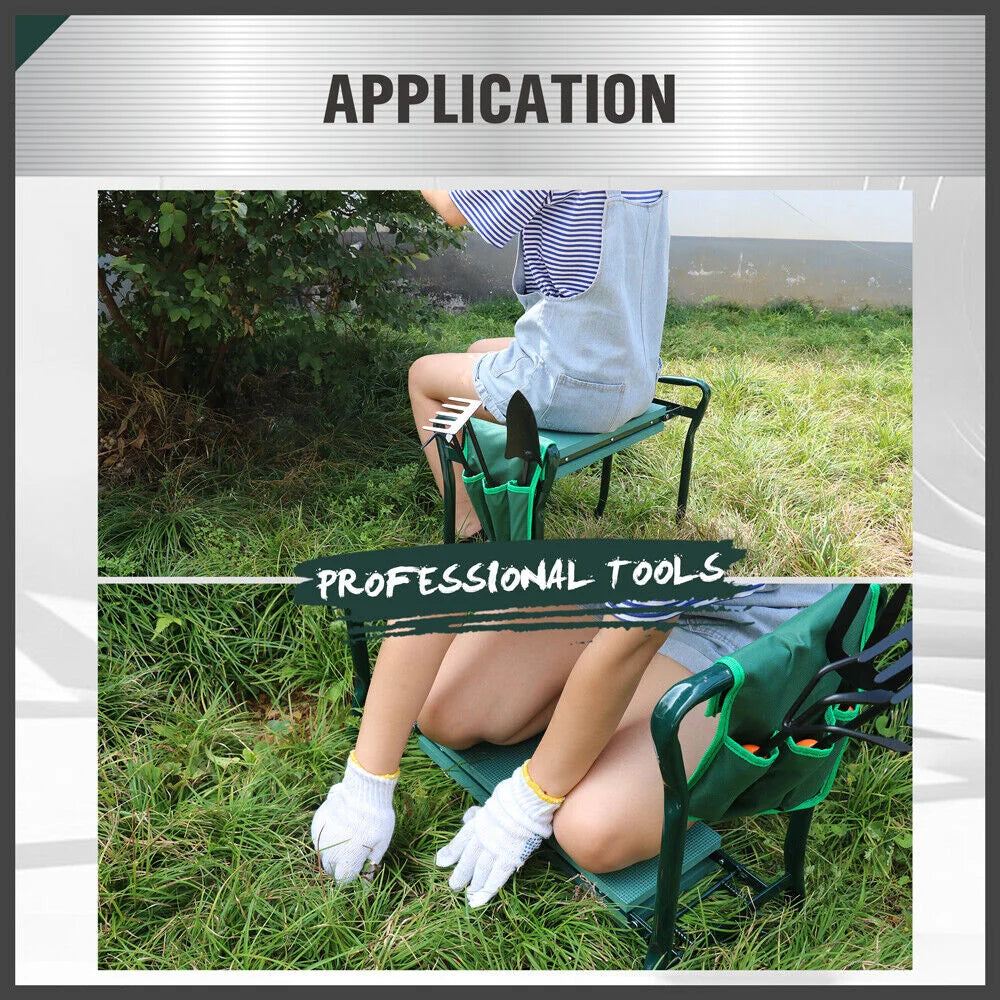 Garden Kneeler Bench HORUSDY Foldable Stool Knee Pad Seat