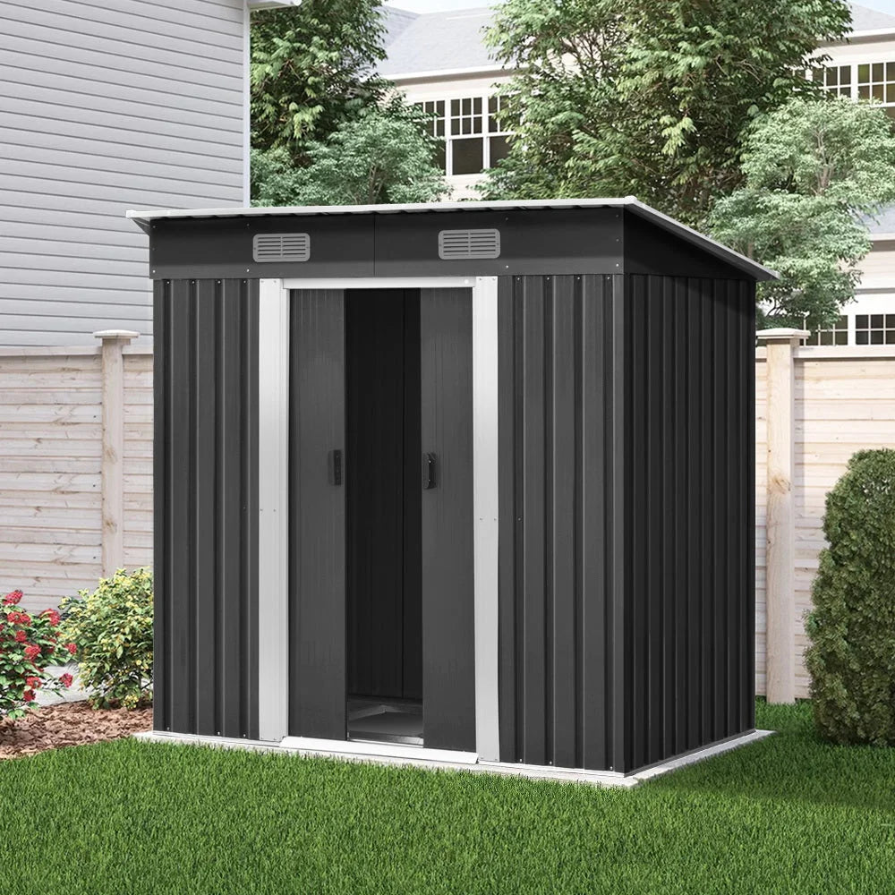 Garden Shed 1.94x1.21m with Base Outdoor Storage Workshop