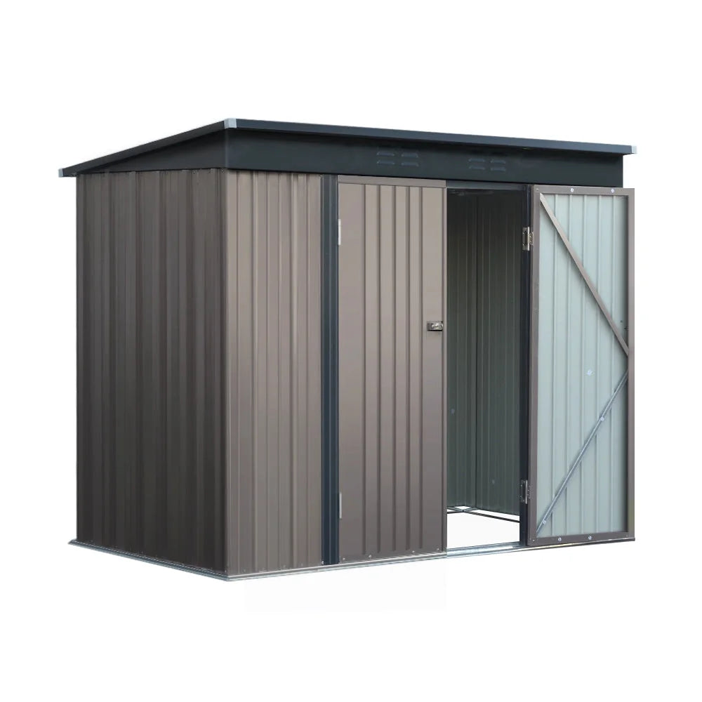 Garden Shed 2.31x1.31M Outdoor Storage Tool Metal Workshop