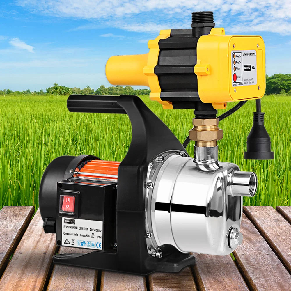 Garden Water Pump 1500W High Pressure with Auto Controller