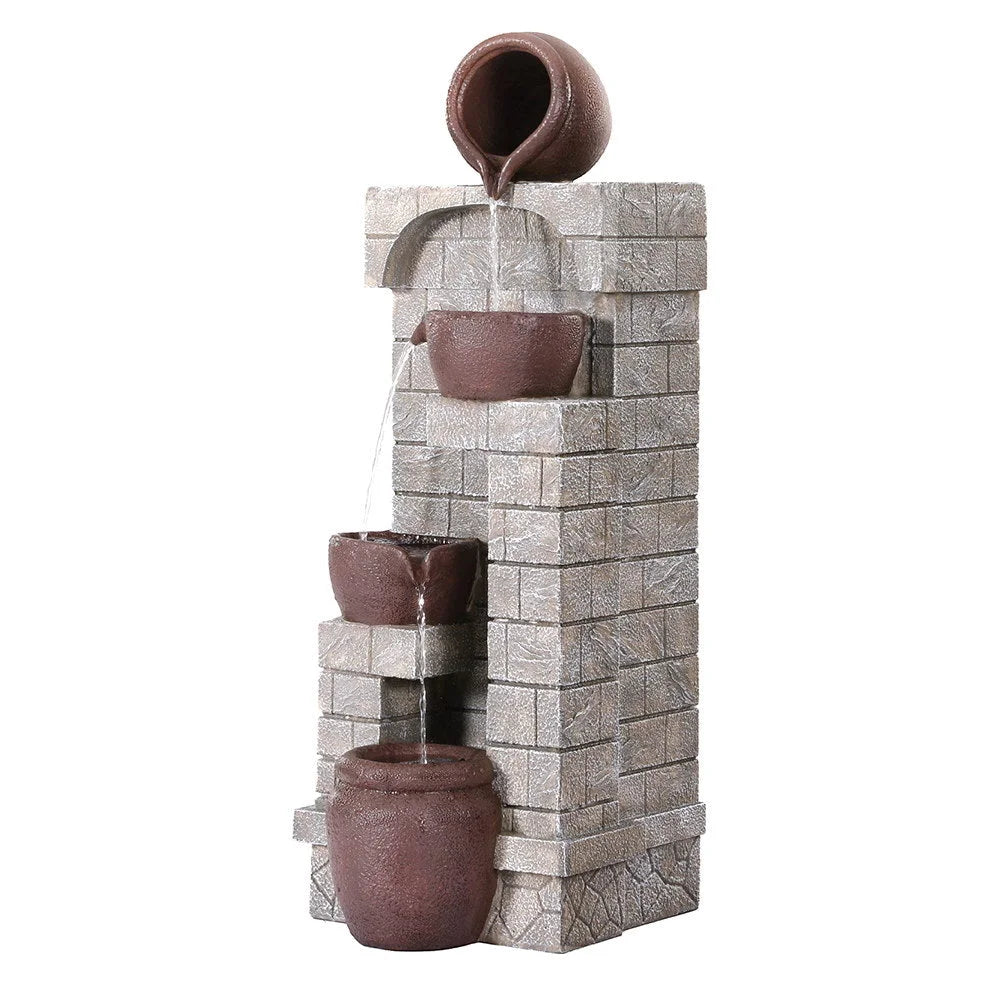 Gardeon Solar Fountain Water Feature Pot Outdoor Indoor