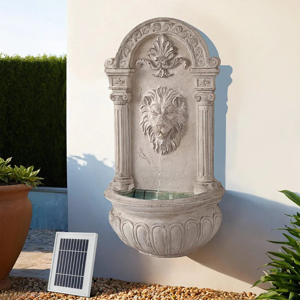 Gardeon Solar Fountain Water Feature Wall Mount Garden