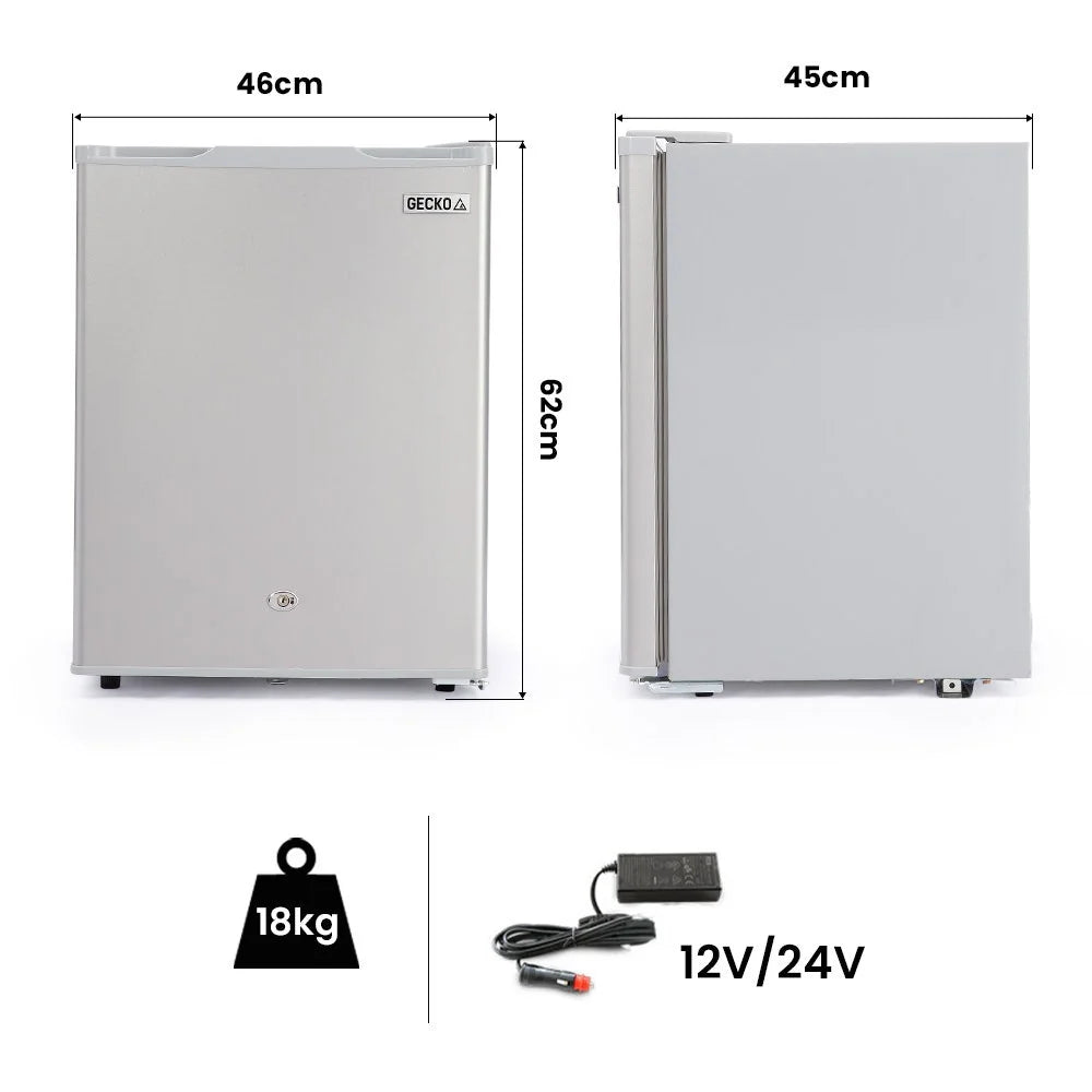 GECKO 70L Portable Bar Fridge and Freezer 12V/24V