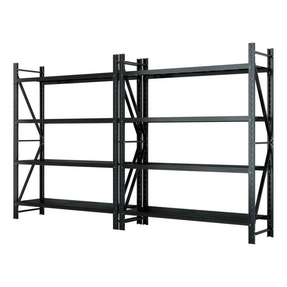 Giantz 4Mx2.4M Garage Shelving Warehouse Rack Black - Tools