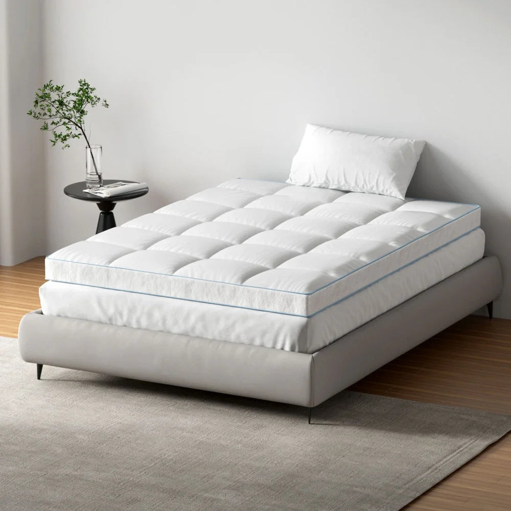 Mattress Topper Pillowtop Bamboo 10cm Double giselle bedding
