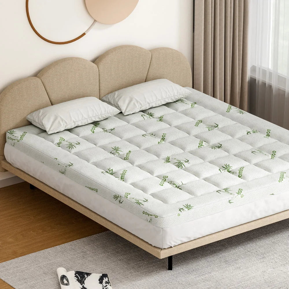 Mattress Topper Pillowtop Bamboo 7 5cm King giselle