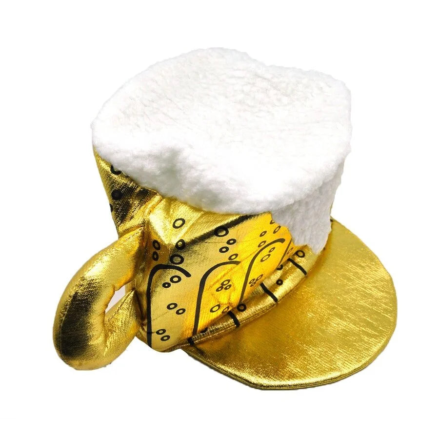 Gold Beer Novelty Hat – Fun Party Costume for Australia Day