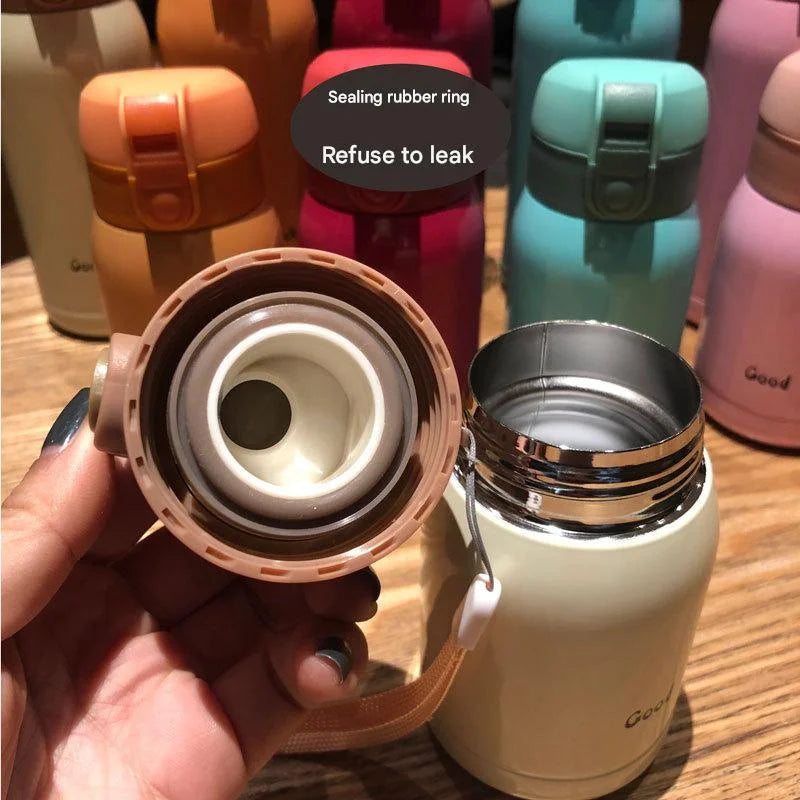 Good Luck’ Mini Stainless Steel Thermos Flask - 350ml