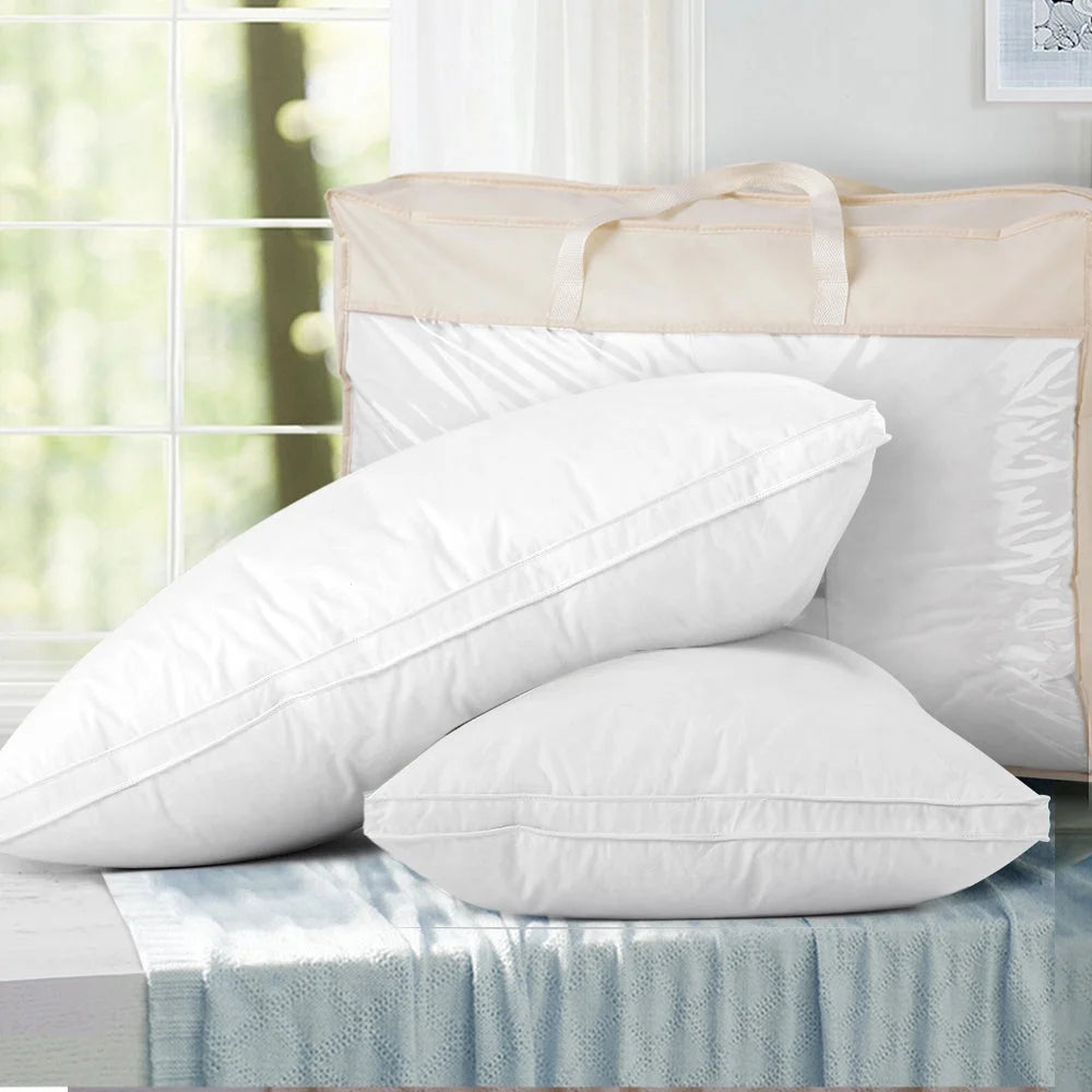 Goose Feather Down Pillows (Twin Pack) - Giselle Bedding